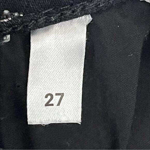 Reformation Black 27x29 high and‎ skinny Jean 0510 faded black destroyed - Picture 7 of 11